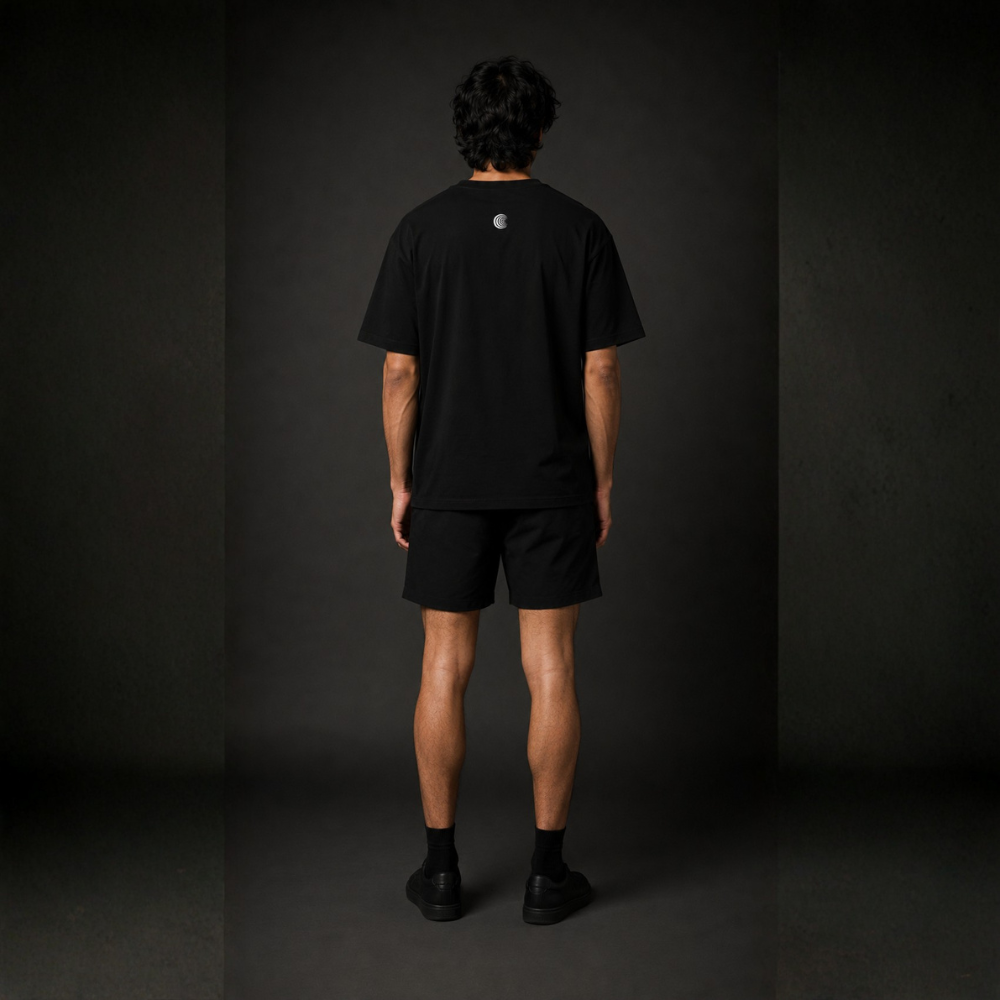 Cuantic Spanish Phrase Tee — "Vivimos en un holograma" Minimal Graphic T‑Shirt - Image 2