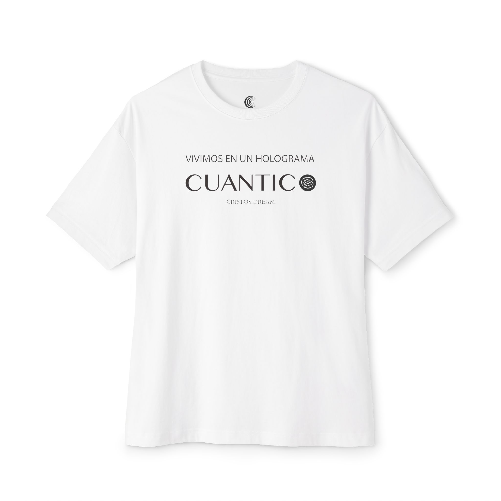 Cuantic Spanish Phrase Tee — "Vivimos en un holograma" Minimal Graphic T‑Shirt - Image 8
